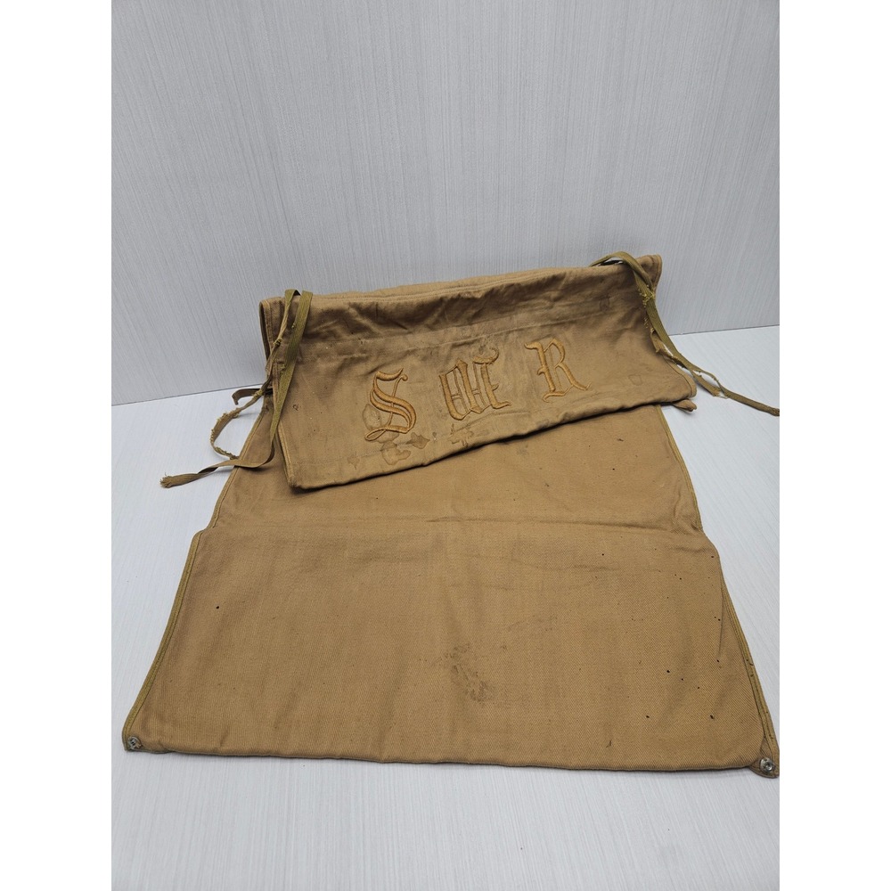 Vintage WWI, WWII Canvas Roll Toiletries, Tools, Farrier, Medical Roll? Rare